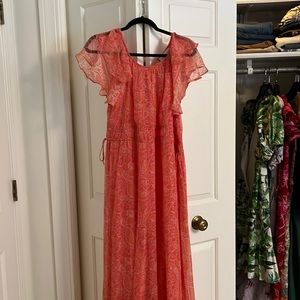 Cleobella orange maxi dress